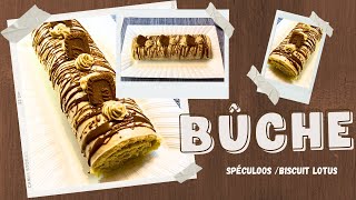 Délicieuse Bûche Facile au SPECULOOS  BISCUITS LOTUS👌 [upl. by Weinstein741]