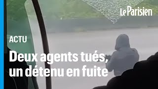 Agents tués détenu en fuite ce que l’on sait de l’attaque d’un fourgon pénitentiaire dans l’Eure [upl. by Nasus]