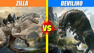 Zilla vs Deviljho  SPORE [upl. by Gatian332]