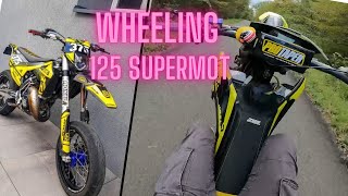 TEST DUN 125 TC SUPERMOT  WHEELING 🔞🔥 [upl. by Artep176]