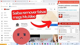 Como remover falsas mensagens de vírus McAfee [upl. by Nrek410]