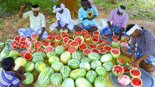 500 KG WATERMELON  Summer Health Drinks  WaterMelon Juice from Farm Fresh Fruits  Village Cooking [upl. by Heddi]