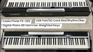 Casio Privia PX320 Digital Piano 88 Hammer Weighted Keys  Wilsons Music Instruments [upl. by Towers]