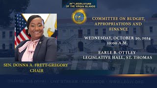 103024 Committee on Budget Appropriations and Finance [upl. by Shermy424]