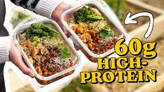 Revolutionise Your Meal Prep with 60g PlantBased Protein Per Meal Easy Meal Prep For Working Out 💪 [upl. by Acinomal442]