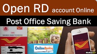 How to open Post office recurring depositRD account online  POSB mobile banking  India Post [upl. by Dnomsed227]