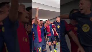 FC Barcelona celebration after their victory against real madrid 👏 [upl. by Ahsie]