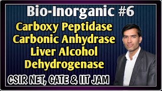 Carboxy Peptidase  Carbonic Anhydrase  Lever Alcohol Dehydrogenase  Bioinorganic Chemistry [upl. by Gomez]