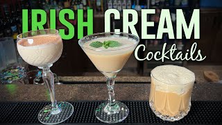 3 IRISH CREAM Cocktails for ST Patricks Day [upl. by Selden]