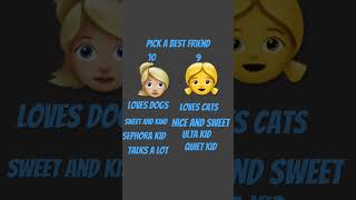 Pick a best friend [upl. by Mcmahon]