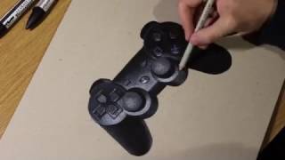 Playstation 3 Controller Drawing [upl. by Wickner]