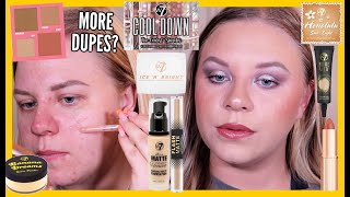 FULL FACE OF W7 MAKEUP 💛  MORE DUPES  makeupwithalixkate [upl. by Jeb]