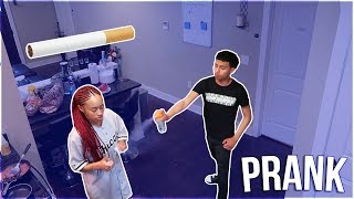 SMOKING IN THE HOUSE PRANK on RUNIK Kicks me OUT [upl. by Drofwarc929]