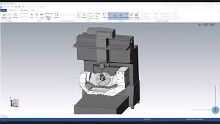 Okuma Genos m560v 5ax Mastercam machine simulation [upl. by Ora]