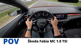 2024 Škoda Fabia MonteCarlo 10 TSI 81kW POV Test Drive 17  Autobahn Country roads… [upl. by Nytsuj]