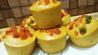 Wheat Flour Custard Cup Cake Recipe Without Egg Without Oven By Manusallwa Kitchen [upl. by Anerbes]