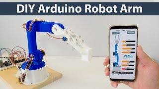 DIY Arduino Robot Arm with Smartphone Control [upl. by Tristan]