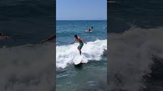 Sept 7 2024 Tourmaline Surfer get hit by loose Wavestorm while on his board riding [upl. by Attalie]