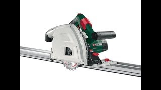 Parkside ptss 1200 b1 Plunge Saw with Guide Rail [upl. by Holt]