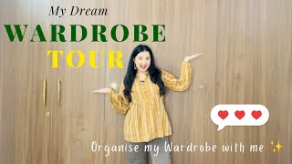 My Dream Wardrobe Tour ✨  Organise my Wardrobe with me 💕  Jasmin Kaur 🌸 [upl. by Mariellen]