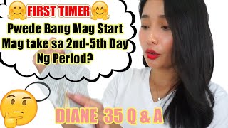 DIANE 35 IS IT OK TO TAKE DIANE 35 ON THE 2ND5TH DAY OF YOUR PERIOD FIRST TIMER [upl. by Saoj]