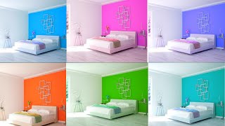 Top 13 Combination Colour  bedroom colour ideas  Color vlog [upl. by Laidlaw747]