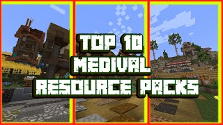 Top 10  Medieval Texture Packs  Resource Packs  Minecraft 118 [upl. by Yendroc541]