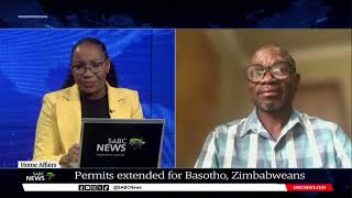 Permits extended for Basotho Zimbabweans Dr Vusumuzi Sibanda [upl. by Lenod]