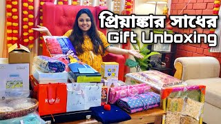 Priyankar Sadh  Part 4  Gift Unboxing  Baby Shower Gifts [upl. by Galanti249]