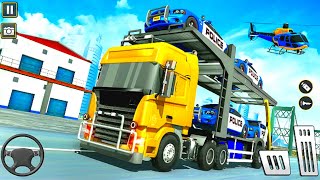 Police Car Transporter Game 3D  Car Transport Truck Game Simulator 2  Android Gameplay game 9 [upl. by Atekahs43]