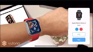 Augmented Reality Watch Shopping  Made with Vuforia [upl. by Berliner]