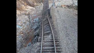 Norfolk Southern Old Fort Loops Hurricane Damage  PART 1  Old Fort to Andrews Geyser [upl. by Barbara]