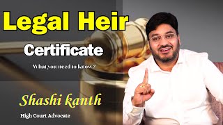 Legal Heir CertificateAdvocate shashikanthlegaladvice law highcourt [upl. by Hally]