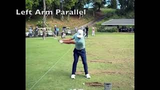 Xander Schauffele Iron Swing Face On View  Slow Mo  Sequence [upl. by Mcnully700]