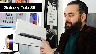 SAMSUNG Galaxy Tab S8 Unboxing y Primeras impresiones [upl. by Sihun]