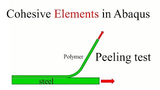 Cohesive Elements in Abaqus Peeling test [upl. by Euqirat]