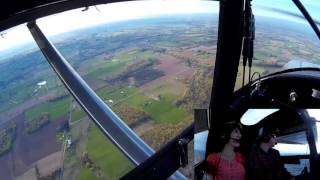 Hands off flying in a Luscombe 8A [upl. by Alarick]