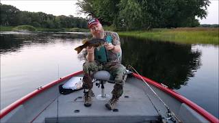 Fishing the Penobscot River in Greenbush Maine 91117 [upl. by Anavoj]