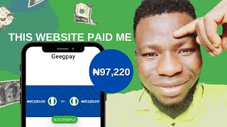 How I Made ₦97220 From This Secret Website [upl. by Rebmyk]