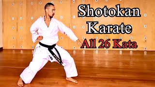 All 26 Shotokan Karate Kata 🥋⛩️ [upl. by Veno]