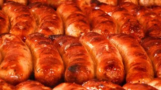 Handmade Grilled Sausages  German Street Food at the most famous Christmas Market [upl. by Ushijima]