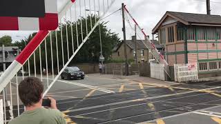 Downham Market Station Level Crossing Norfolk Saturday 13072019 [upl. by Dominus374]