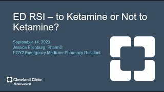 Clinical Outcomes After A Single Induction Dose of Etomidate vs Ketamine for ED Sepsis Intubation [upl. by Ahseile]