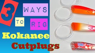 3 ways to RIG Kokanee Cutplugs [upl. by Pan320]