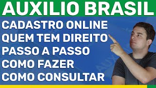 COMO SE CADASTRAR NO AUXÍLIO BRASIL PELA INTERNET O que pode ser feito online e quem tem direito [upl. by Dari]