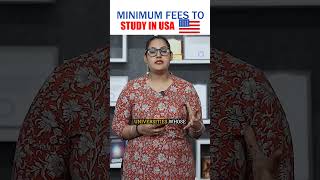 🤑💯Minimum Fees to Study in USA education usvisa [upl. by Audi]