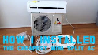 How I Installed The Cheapest Mini Split Ductless AC from eBay [upl. by Yrtsed]