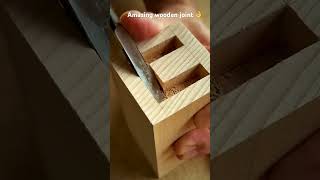 How to install Amazing wooden square jointe shorts woodworking drywood trend trending [upl. by Africah]