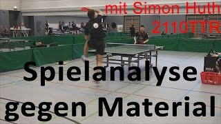 Spielanalyse Material Lange NoppenAnti mit Simon Huth [upl. by Siubhan924]