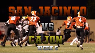 SAN JACINTO CRUSHES A TOP 40 TEAM  WEEK 5 [upl. by Hoopes206]